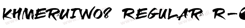 KhmerUIW08 Regular R字体转换